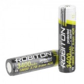 Аккумулятор ROBITON 18650 Li-ion 3400mAh с защитой